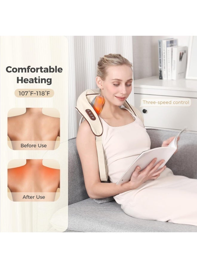 BIG CLICK Mini Neck Massager, Shiatsu Back Neck Massager with Heat, Electric Massager for Back & Shoulder, Massage Pillow for Neck, Back, Shoulder, Leg, Deep Massage at Home for Muscle Relaxation - Image 3